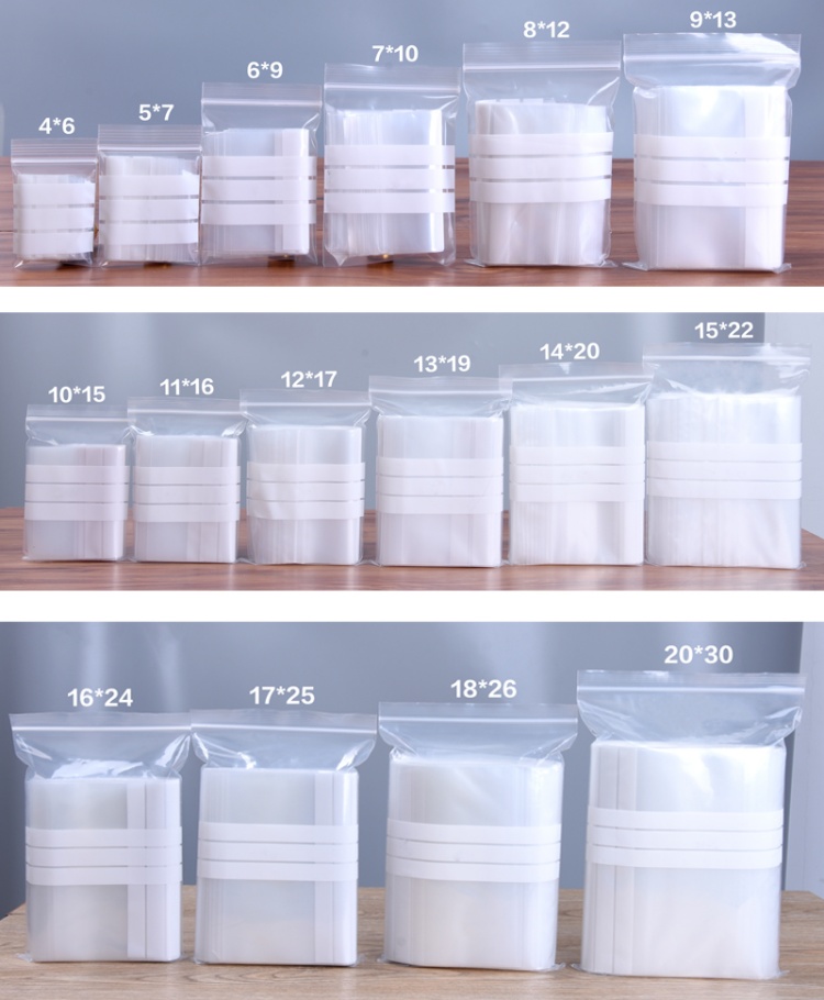 200枚入りPE透明プラスチック製ジップロック包装袋DIYロ - Food Snacks Party のレビューと価格