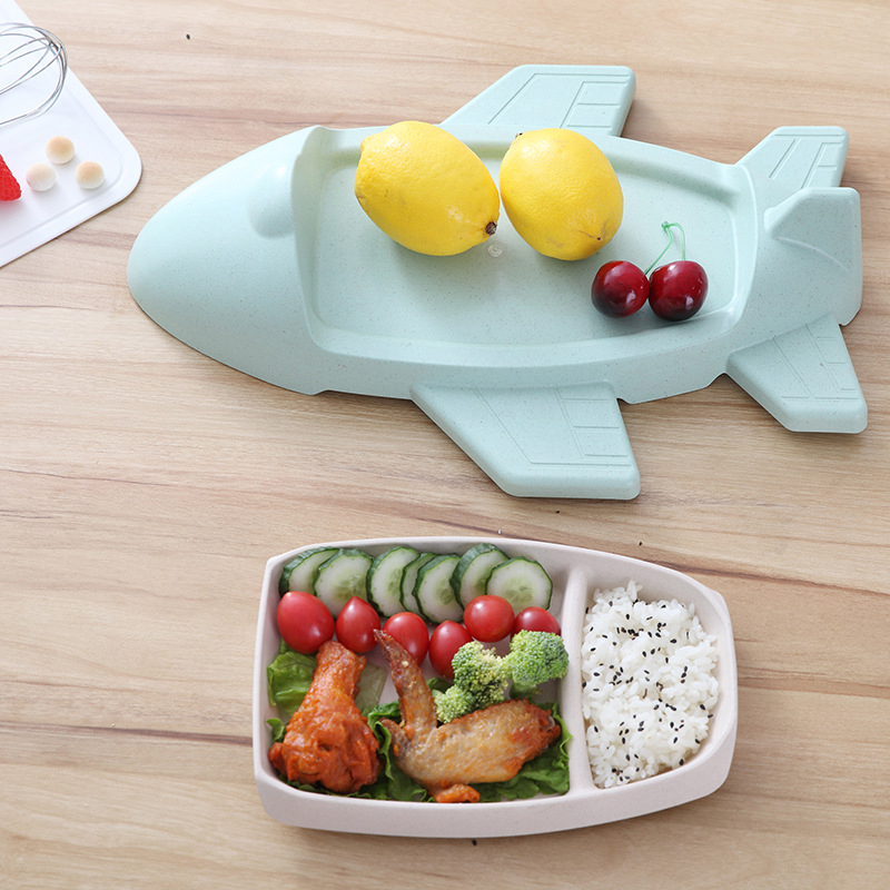 クリエイティブな漫画の車の飛行機のプレート、子供用の多機能フ - Food Snacks With Fiber のレビューと価格